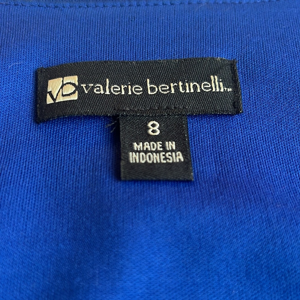 VALERIE BERTINELLI Black and Blue Formal Dress Size 8 - Picture 6 of 12
